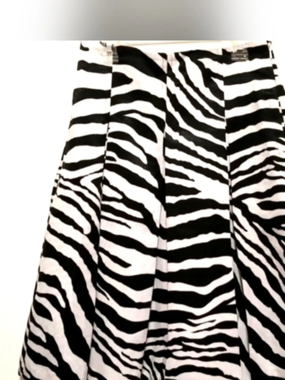 Express | Skirts | Express Design Studio Black White Zebra Print ...